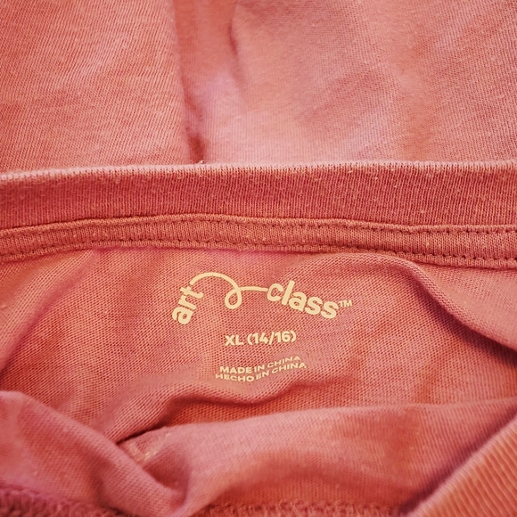 Art Class Girls Top XL Tee Long Sleeve Graphic T Shirt Purple XL 14/16 - Picture 2 of 5